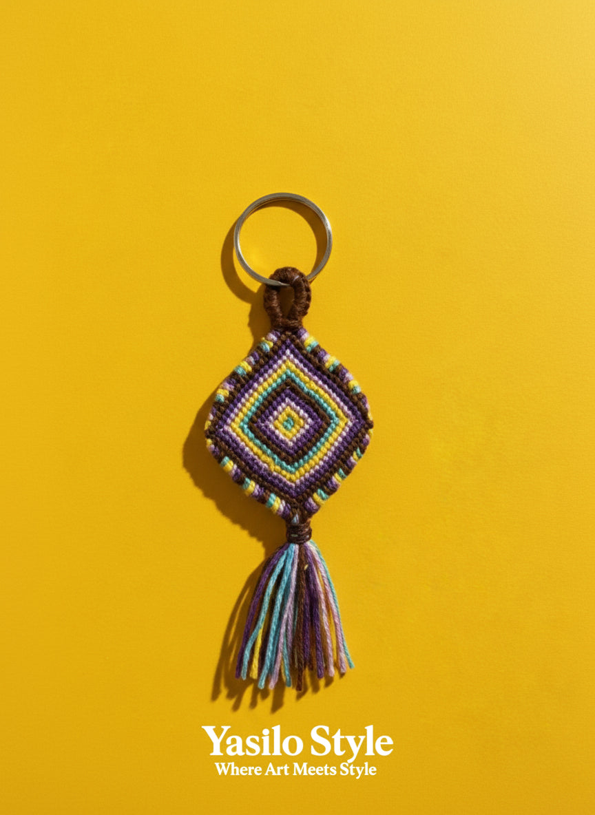 Road Trip Stripe Key Rings