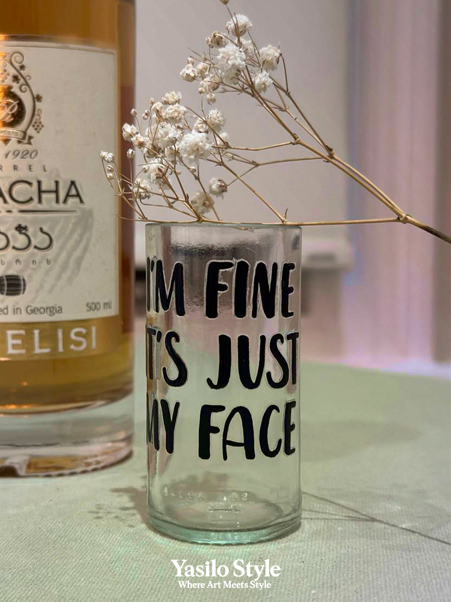 Upcycled Mini Tumbler | Handmade Glass Mug