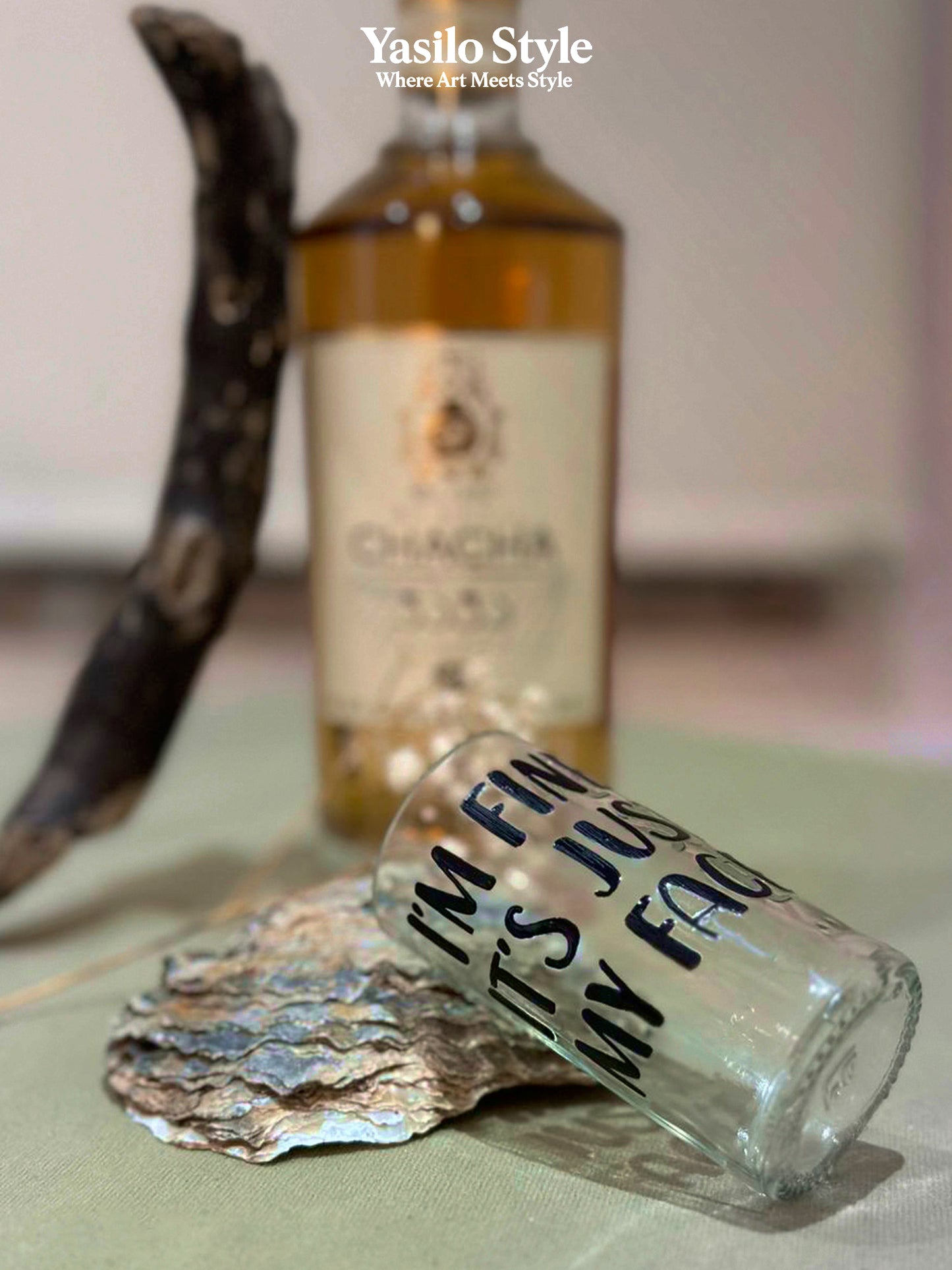 Upcycled Mini Tumbler | Handmade Glass Mug