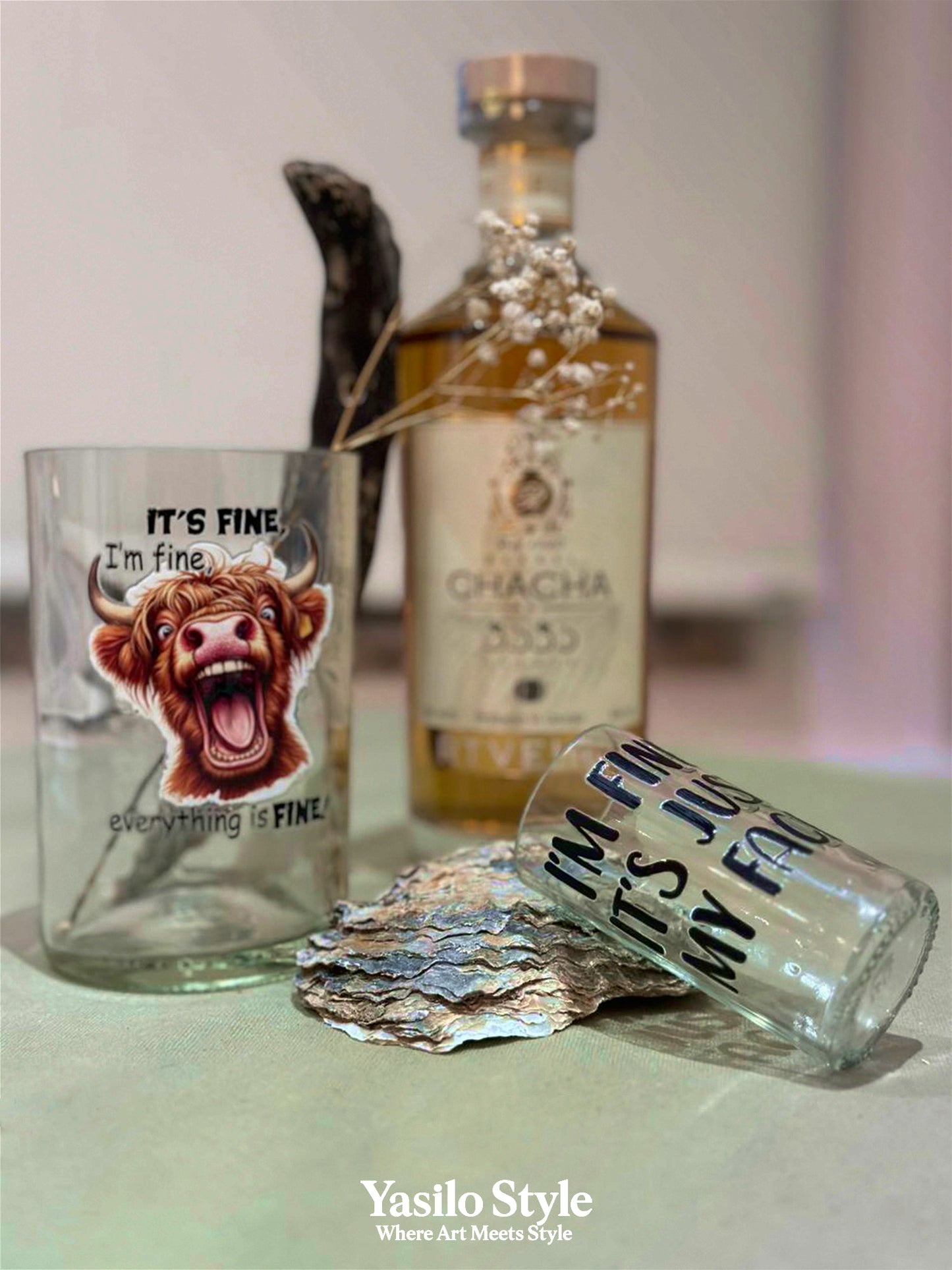 Upcycled Mini Tumbler | Handmade Glass Mug