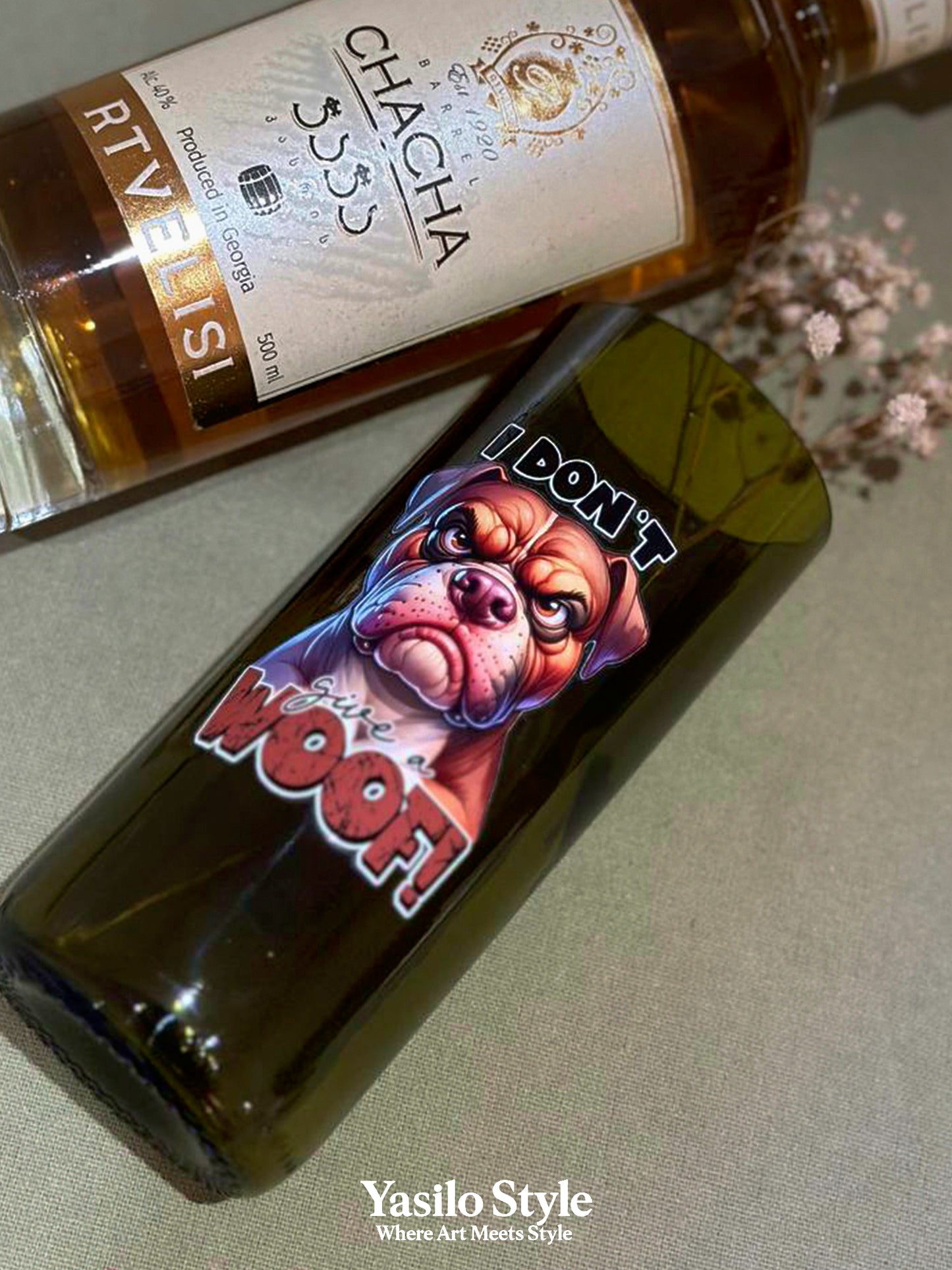 Grumpy Bulldog "I DON'T GIVE A WOOF!"