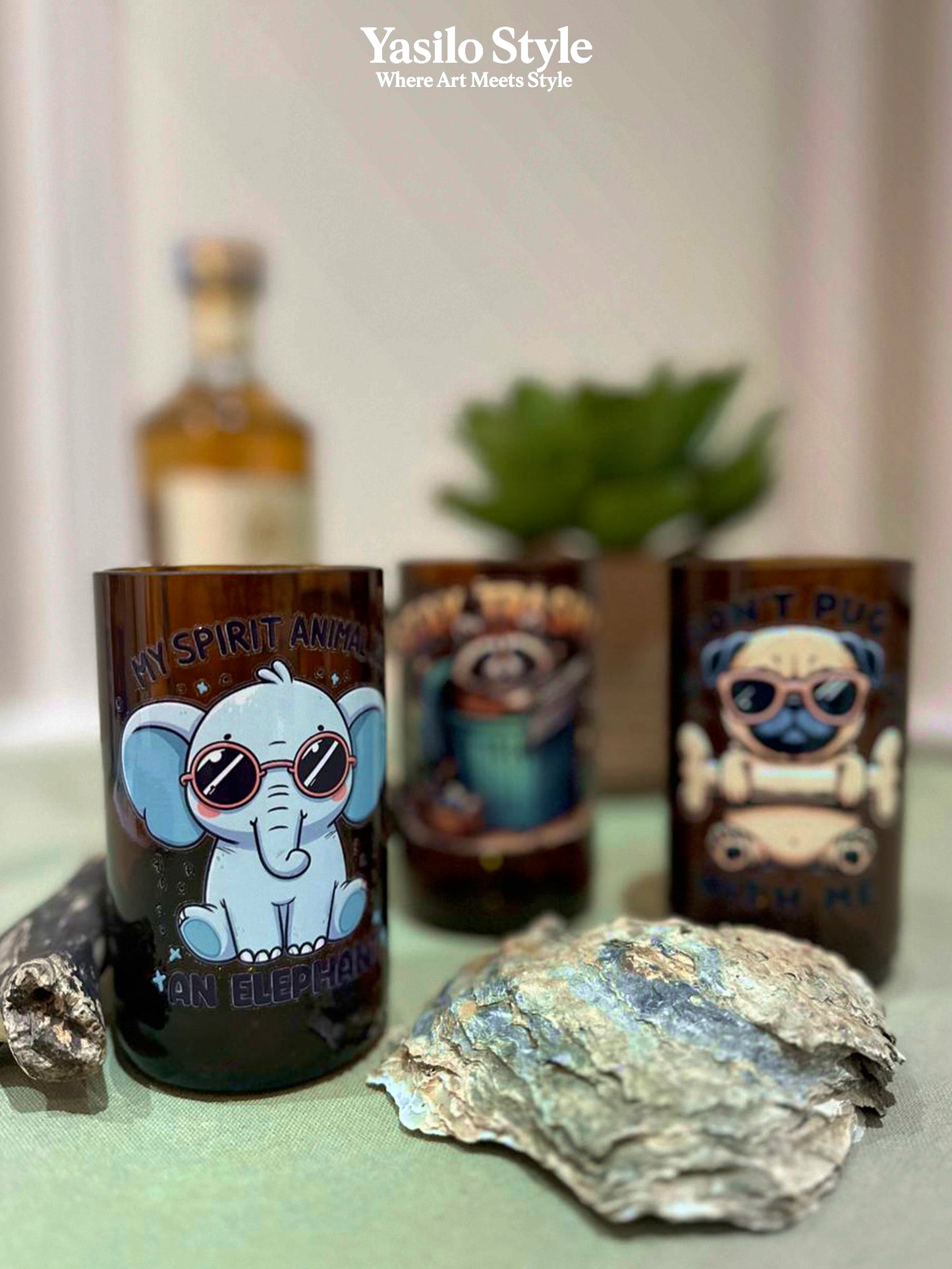 Handmade & Upcycled Mug Glassware