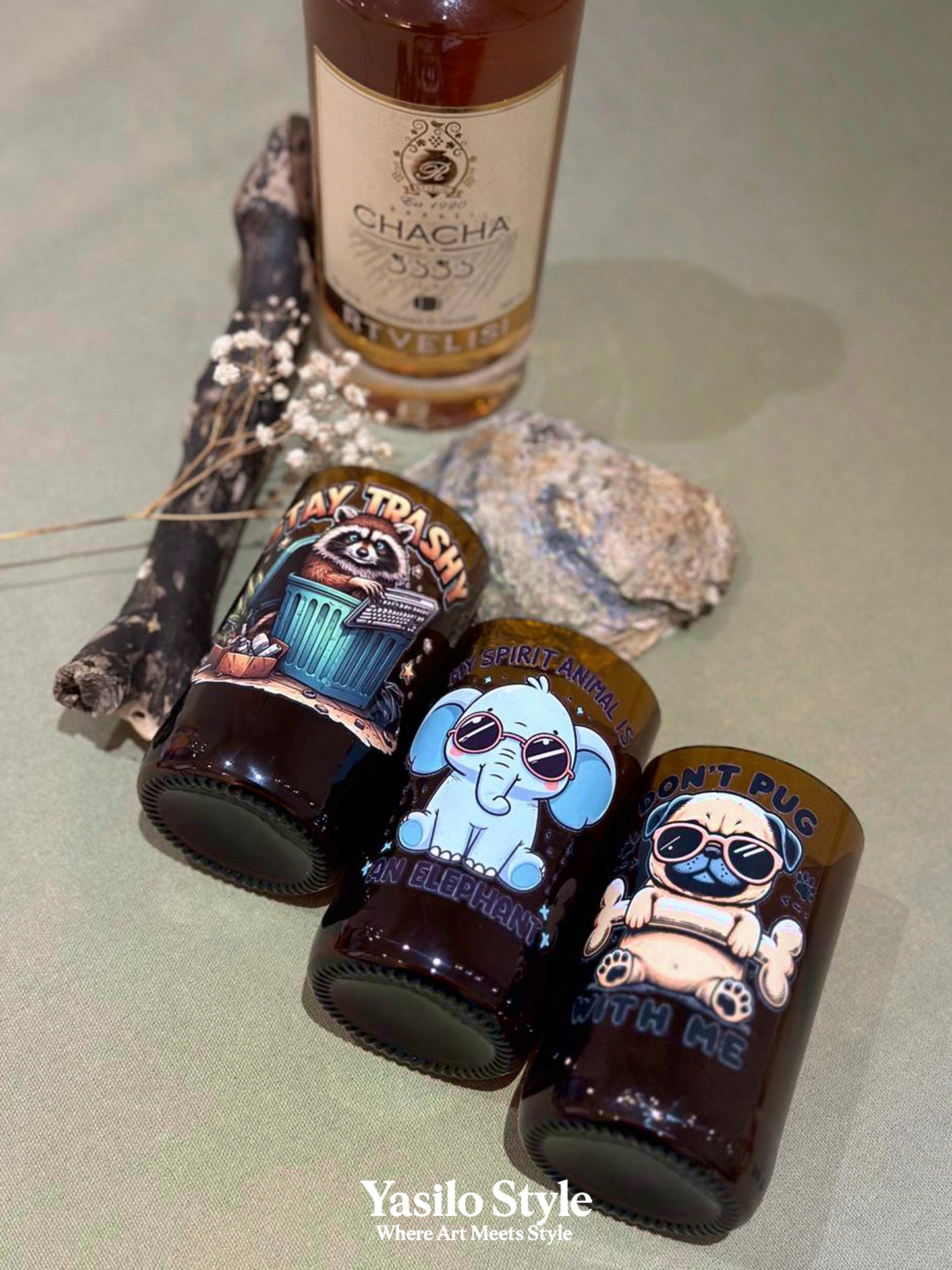 Handmade & Upcycled Mug Glassware